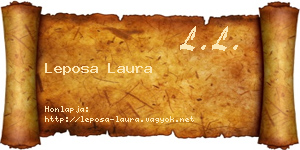 Leposa Laura névjegykártya